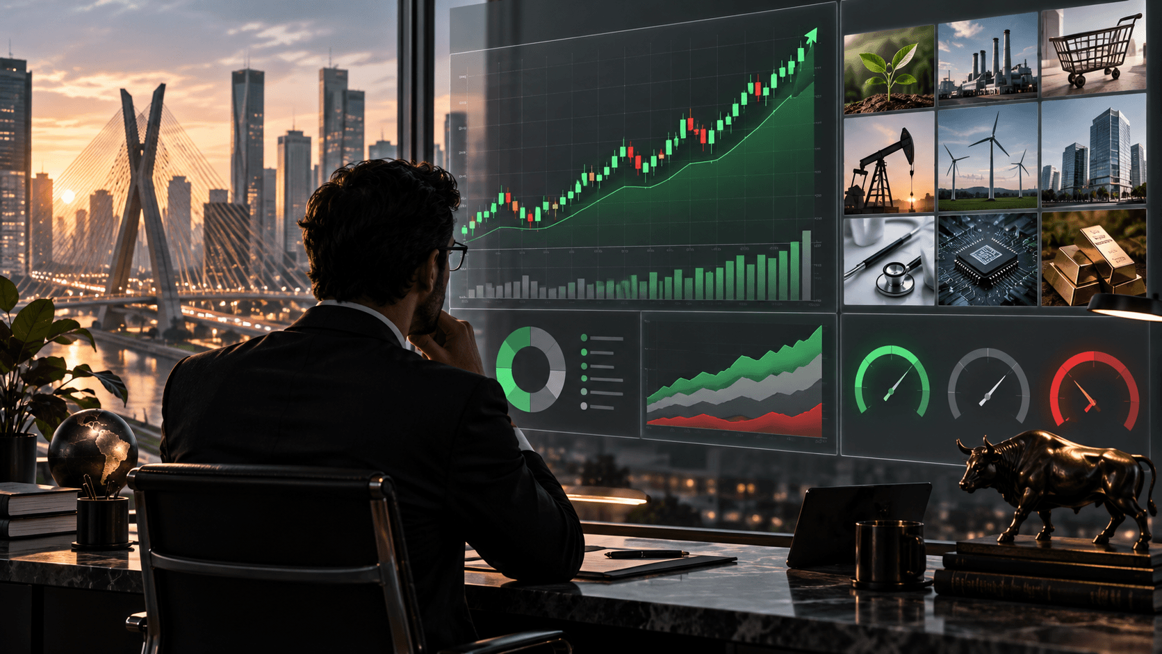 Analista avalia alta do mercado brasileiro, setores da bolsa e indicadores de risco de uma carteira.